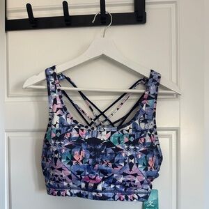 Colorful Geometric Sports Bra